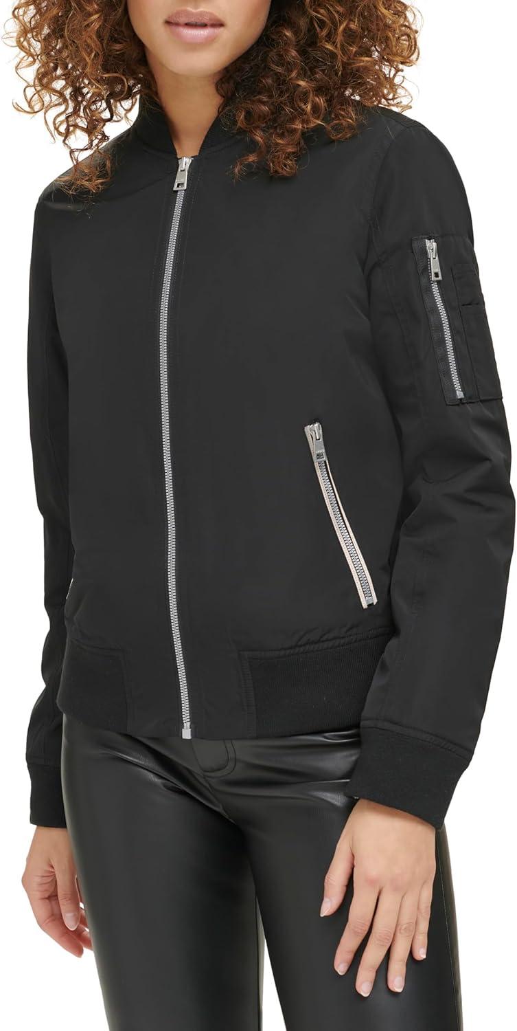 imageLevis Womens Melanie Newport Bomber Jacket Regular amp Plus SizeBlack