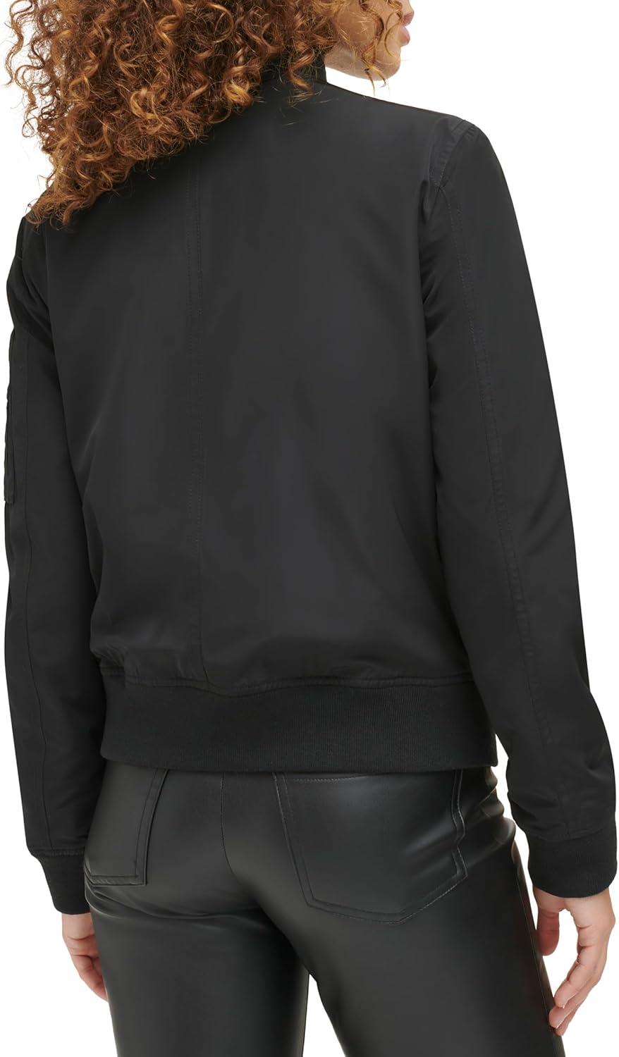 imageLevis Womens Melanie Newport Bomber Jacket Regular amp Plus SizeBlack