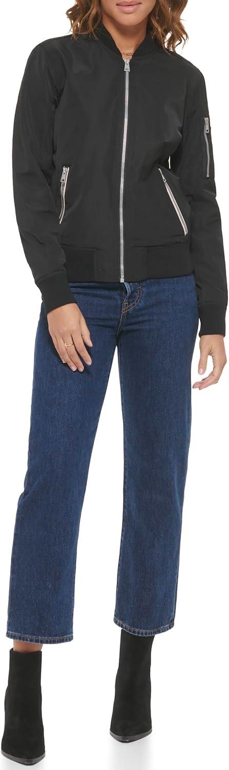 imageLevis Womens Melanie Newport Bomber Jacket Regular amp Plus SizeBlack
