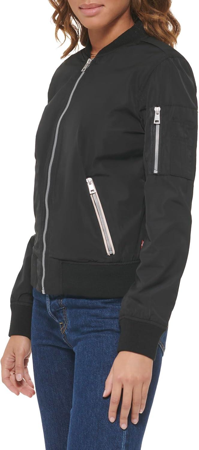 imageLevis Womens Melanie Newport Bomber Jacket Regular amp Plus SizeBlack