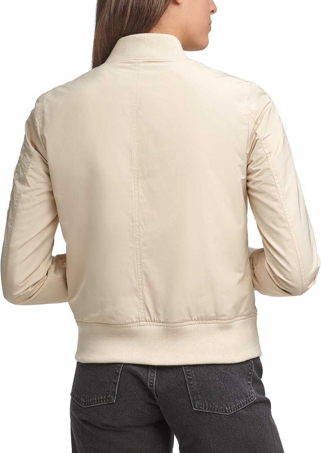 imageLevis Womens Melanie Newport Bomber Jacket Regular amp Plus SizeBleached Sand