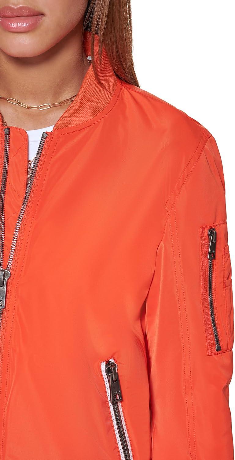 imageLevis Womens Melanie Newport Bomber Jacket Regular amp Plus SizeCherry Tomato