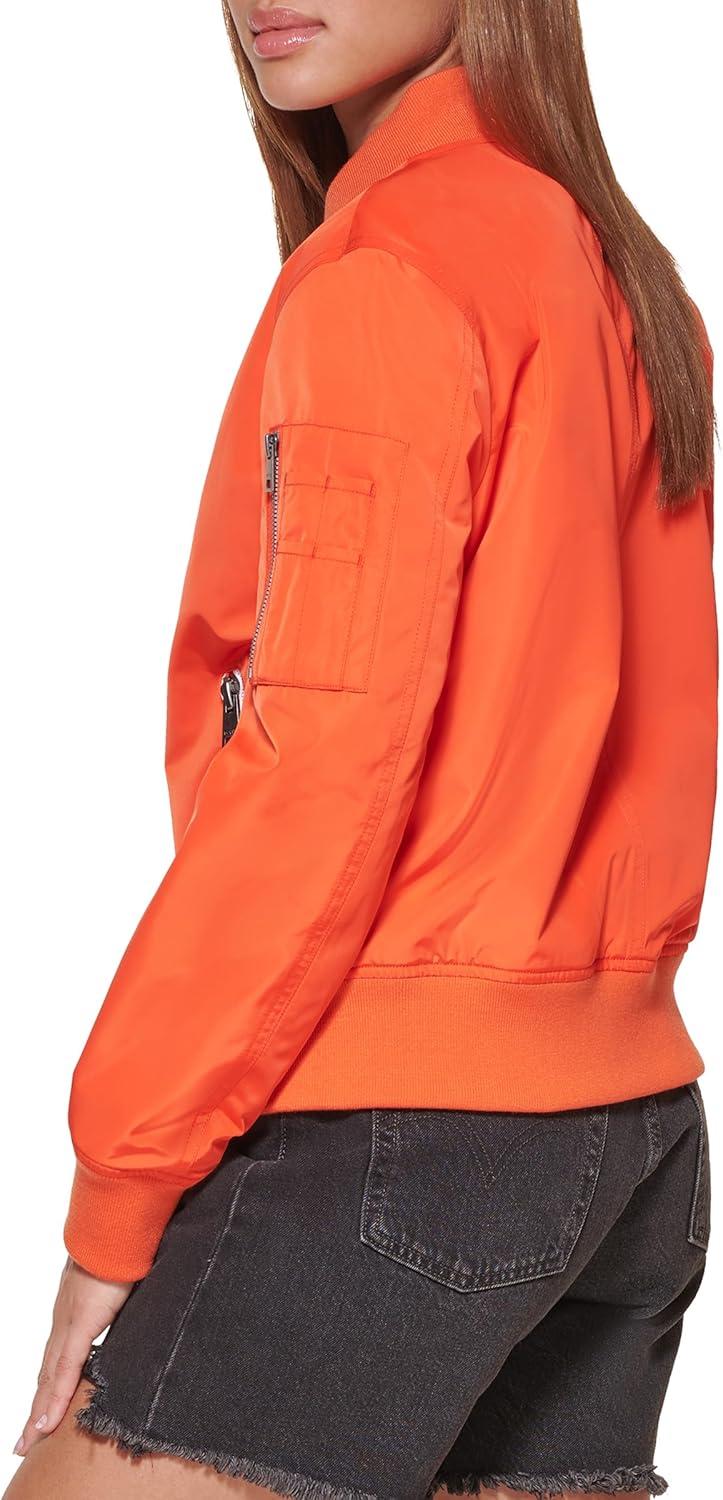 imageLevis Womens Melanie Newport Bomber Jacket Regular amp Plus SizeCherry Tomato