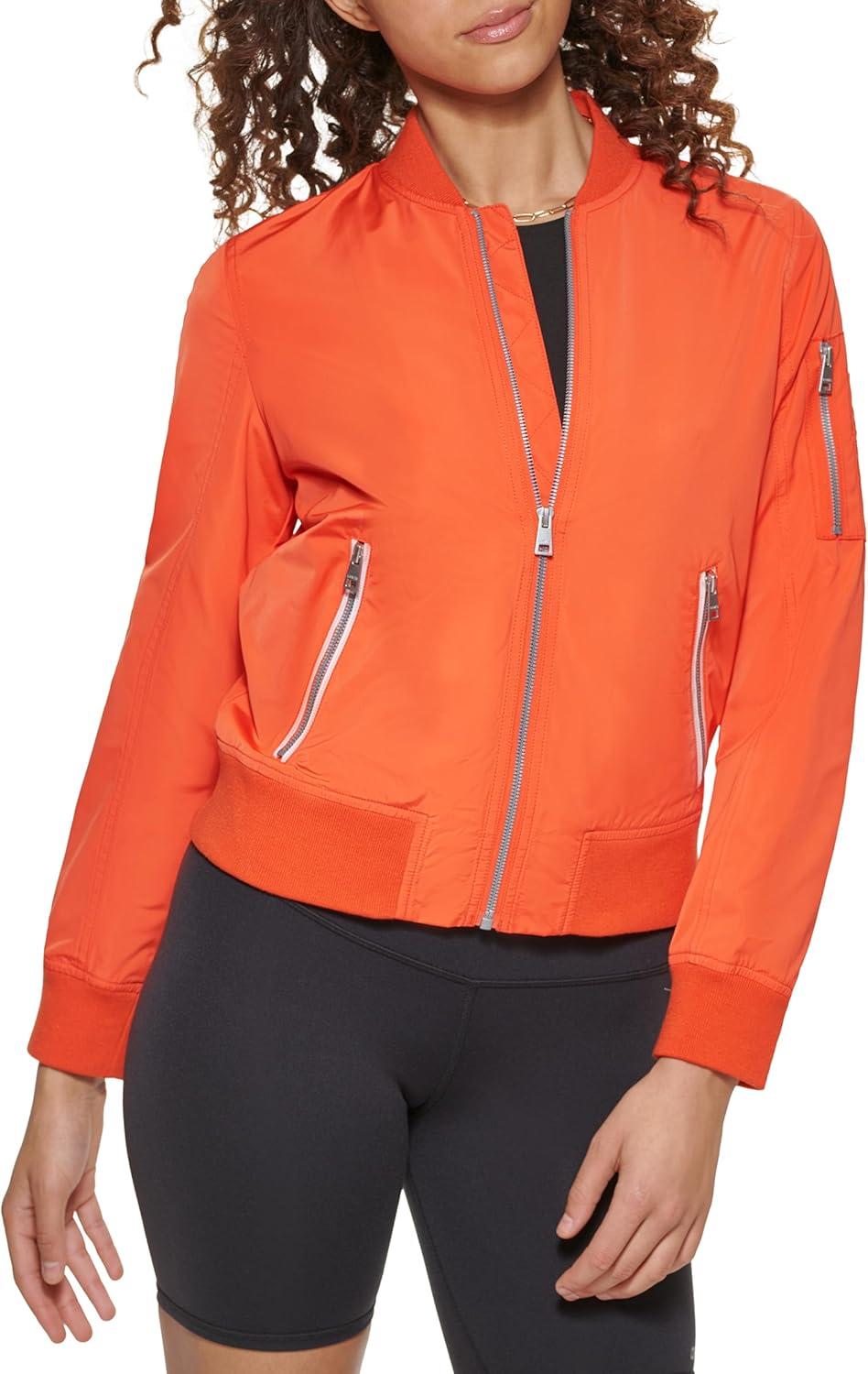 imageLevis Womens Melanie Newport Bomber Jacket Regular amp Plus SizeCherry Tomato