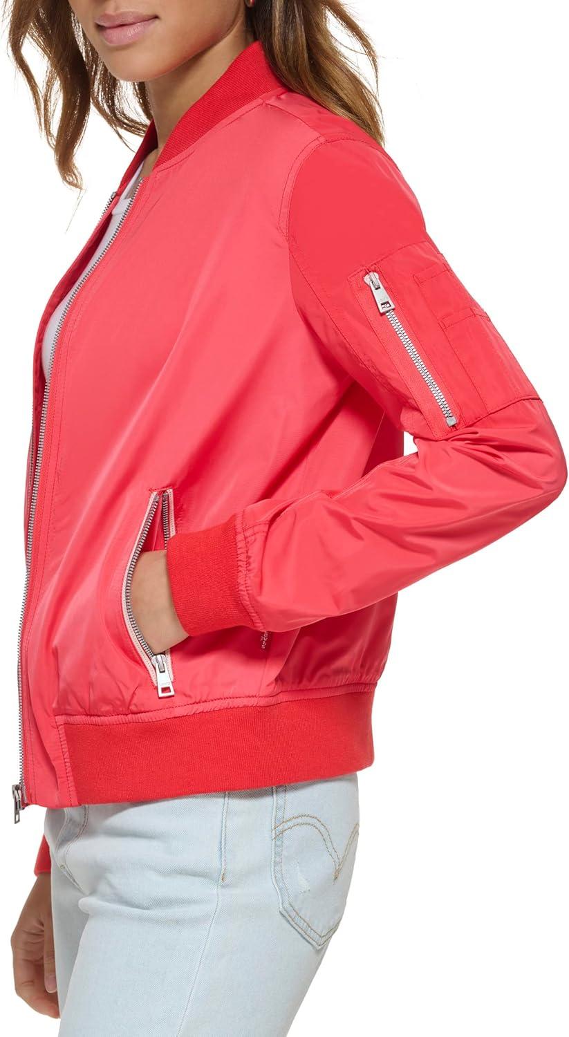 imageLevis Womens Melanie Newport Bomber Jacket Regular amp Plus SizeCitr Red