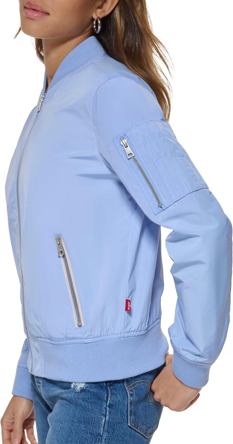 imageLevis Womens Melanie Newport Bomber Jacket Regular amp Plus SizeHydrangea