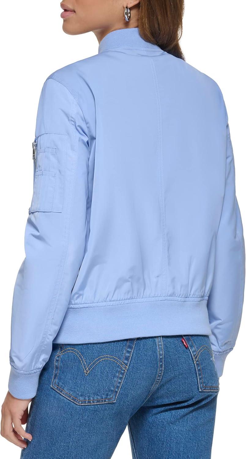 imageLevis Womens Melanie Newport Bomber Jacket Regular amp Plus SizeHydrangea