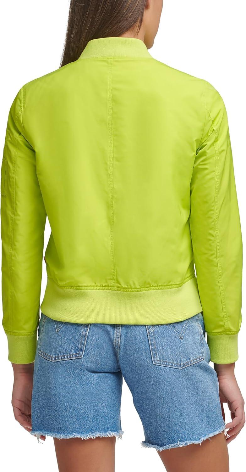 imageLevis Womens Melanie Newport Bomber Jacket Regular amp Plus SizeLime Punch