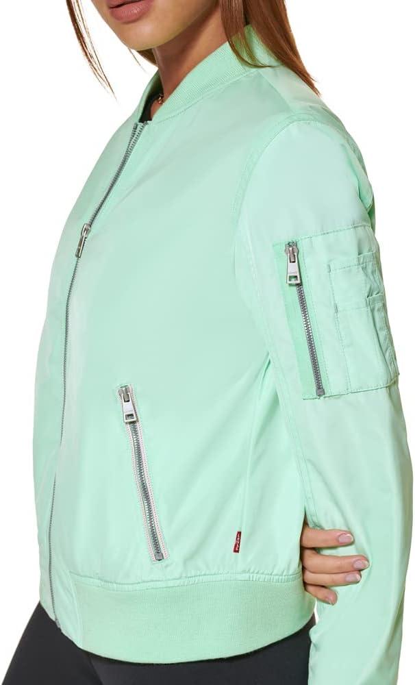 imageLevis Womens Melanie Newport Bomber Jacket Regular amp Plus SizeLimewash