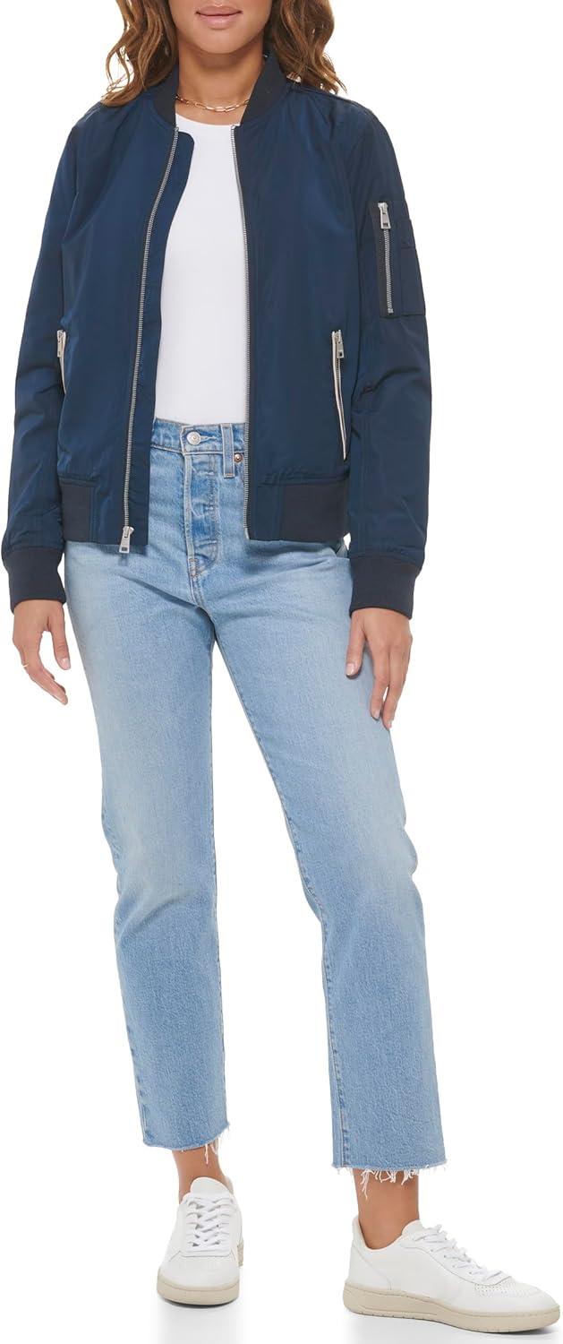 imageLevis Womens Melanie Newport Bomber Jacket Regular amp Plus SizeNavy