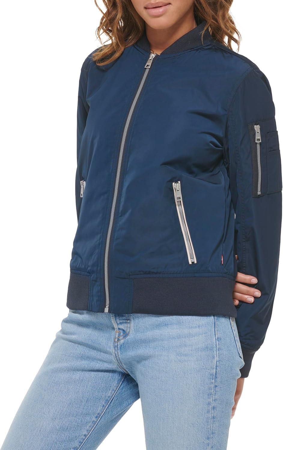 imageLevis Womens Melanie Newport Bomber Jacket Regular amp Plus SizeNavy