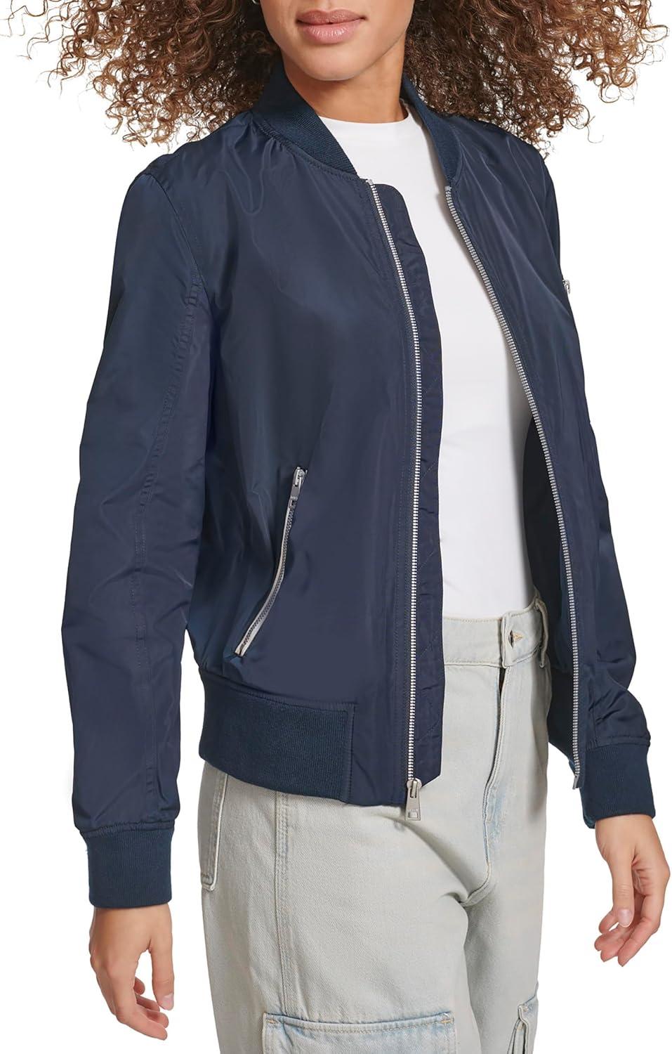 imageLevis Womens Melanie Newport Bomber Jacket Regular amp Plus SizeNavy