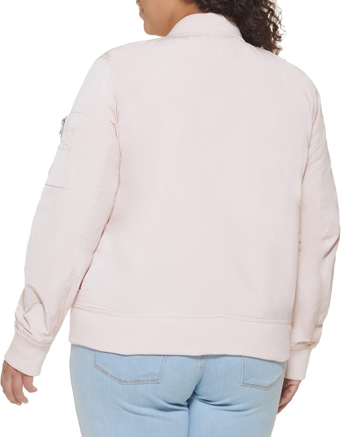 imageLevis Womens Melanie Newport Bomber Jacket Regular amp Plus SizePeach Blossom