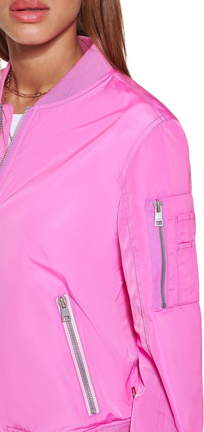 imageLevis Womens Melanie Newport Bomber Jacket Regular amp Plus SizePink