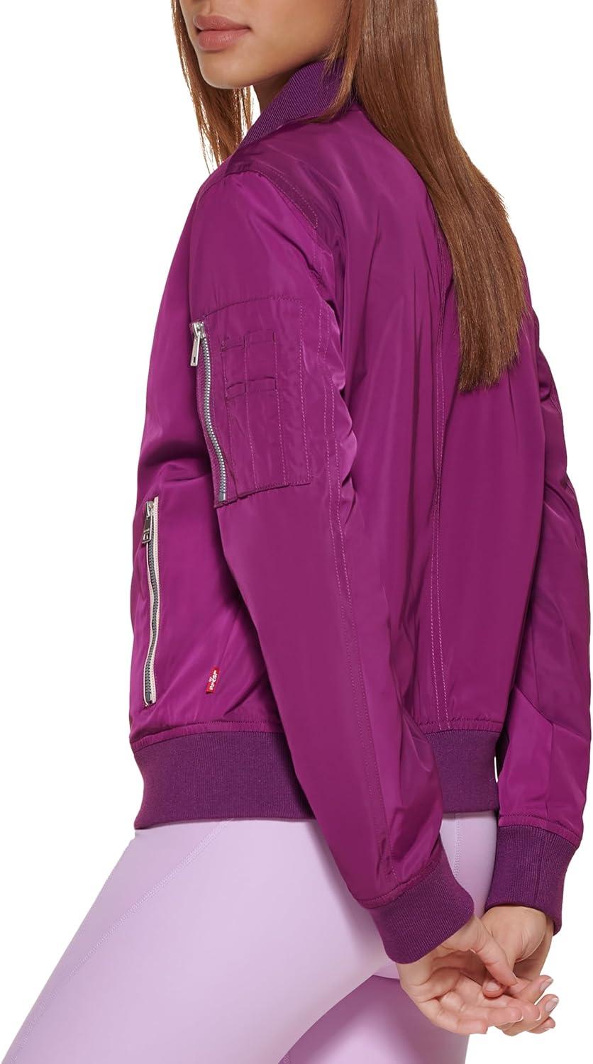 imageLevis Womens Melanie Newport Bomber Jacket Regular amp Plus SizePurple