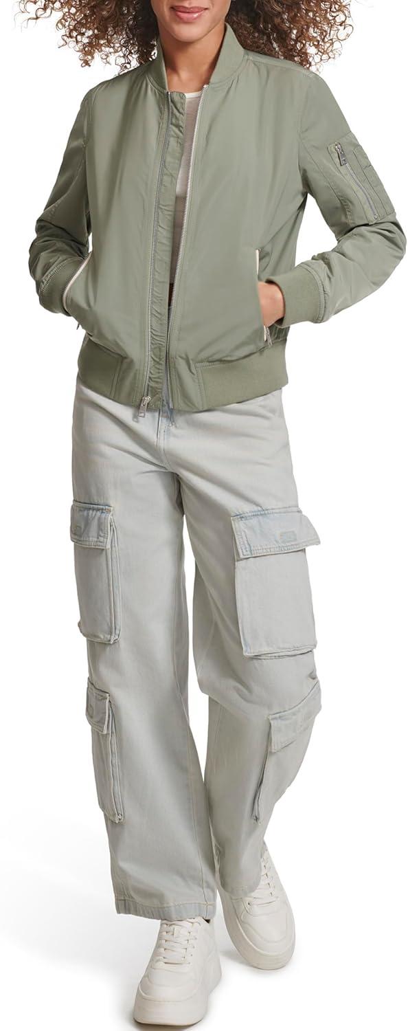 imageLevis Womens Melanie Newport Bomber Jacket Regular amp Plus SizeSea Green
