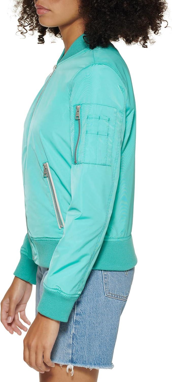 imageLevis Womens Melanie Newport Bomber Jacket Regular amp Plus SizeTeal