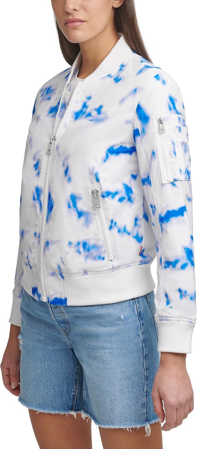 imageLevis Womens Melanie Newport Bomber Jacket Regular amp Plus SizeTie Dye