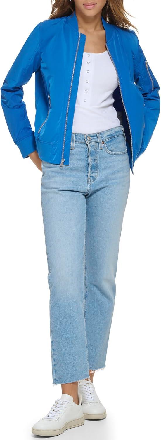 imageLevis Womens Melanie Newport Bomber Jacket Regular amp Plus SizeTurkish Sea