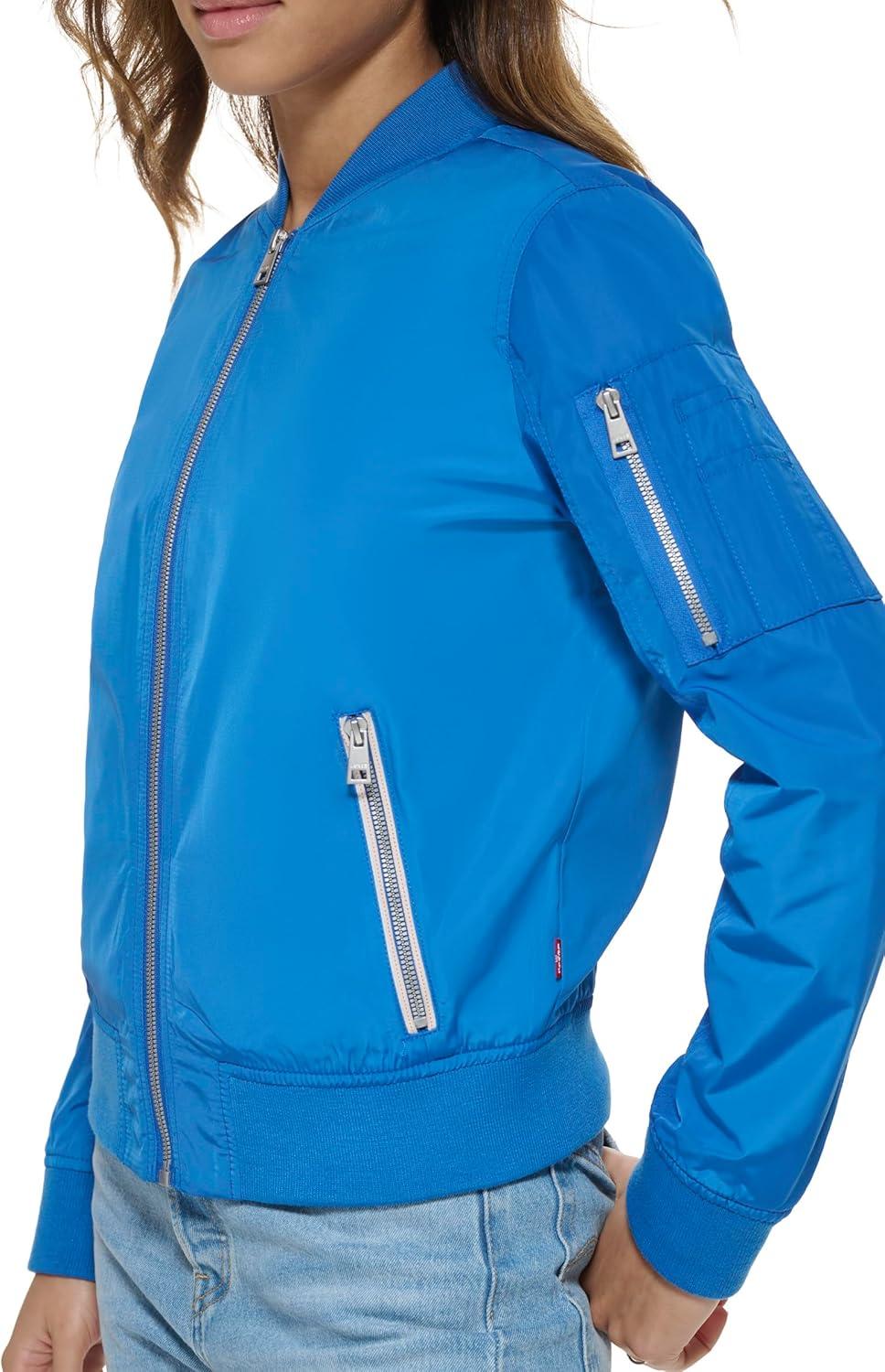 imageLevis Womens Melanie Newport Bomber Jacket Regular amp Plus SizeTurkish Sea