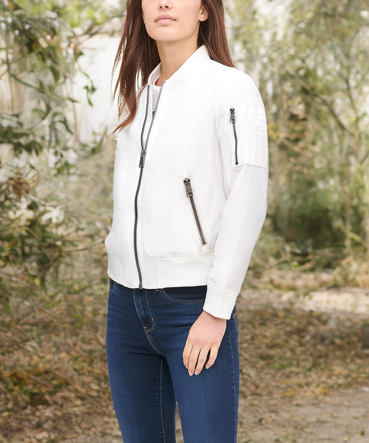 imageLevis Womens Melanie Newport Bomber Jacket Regular amp Plus SizeWhite