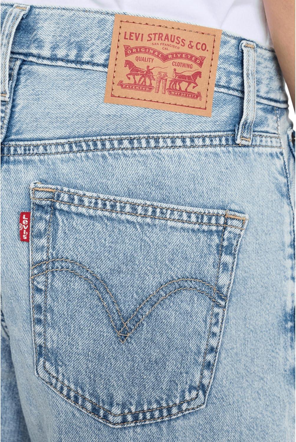 imageLevis Womens Middy Wide Leg Ankle JeansNew Main Character Lightweight Nonstretch