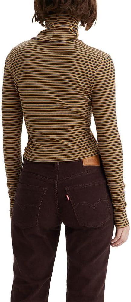 imageLevis Womens Moon Rib Turtleneck Also Available in PlusA Plus Stripe Chai Tea