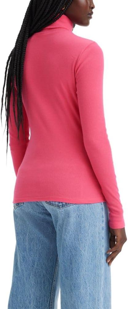 imageLevis Womens Moon Rib Turtleneck Also Available in PlusItalian Rose