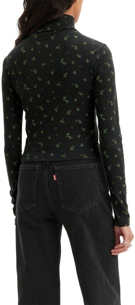 imageLevis Womens Moon Rib Turtleneck Also Available in PlusShayla Floral Caviar