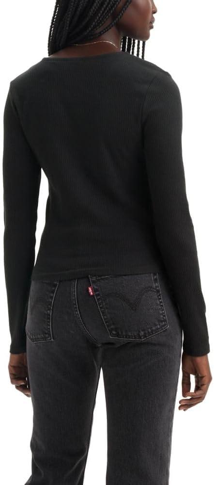 imageLevis Womens Muse Long Sleeve Tee ShirtNew Caviar