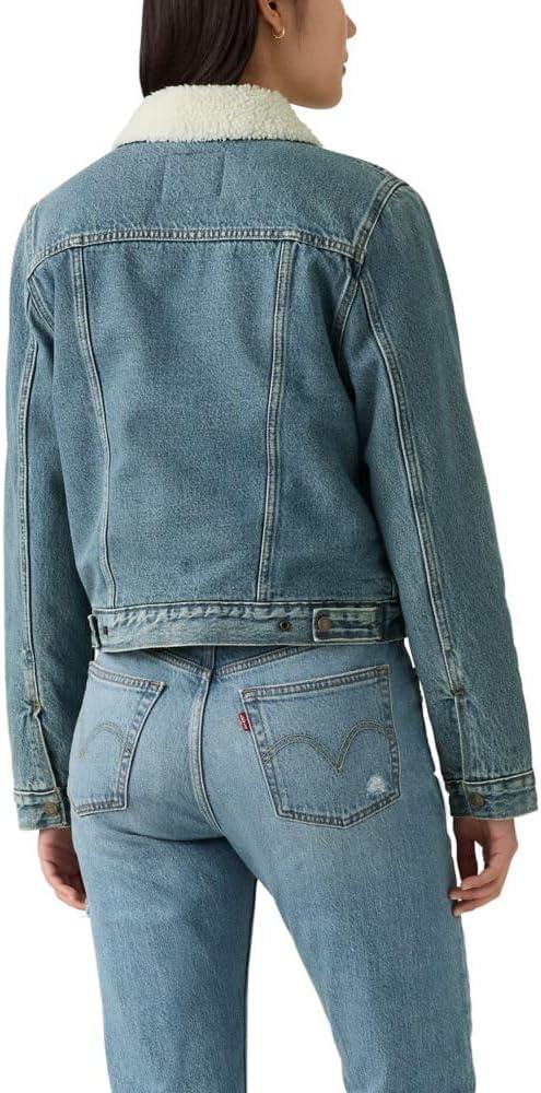 imageLevis Womens Original Sherpa Trucker Jackets Standard and PlusHeed and Hawed Non Stretch