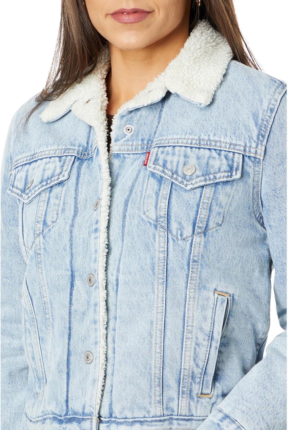 imageLevis Womens Original Sherpa Trucker Jackets Standard and PlusNew Feeling Everything