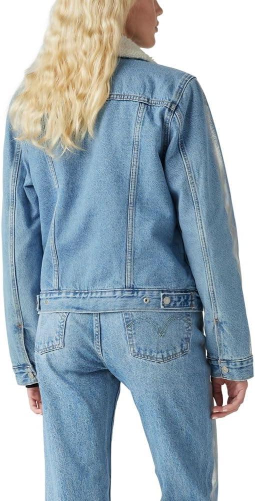 imageLevis Womens Original Sherpa Trucker Jackets Standard and PlusShine Theory