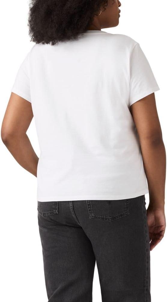 imageLevis Womens Perfect Crewneck Tee Shirt Also Available in PlusBatwing Shine Bright White