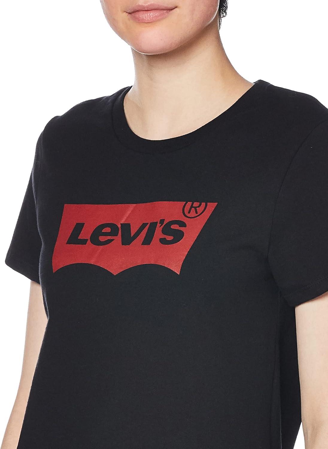 imageLevis Womens Perfect Crewneck Tee Shirt Also Available in PlusCore Housemark Black