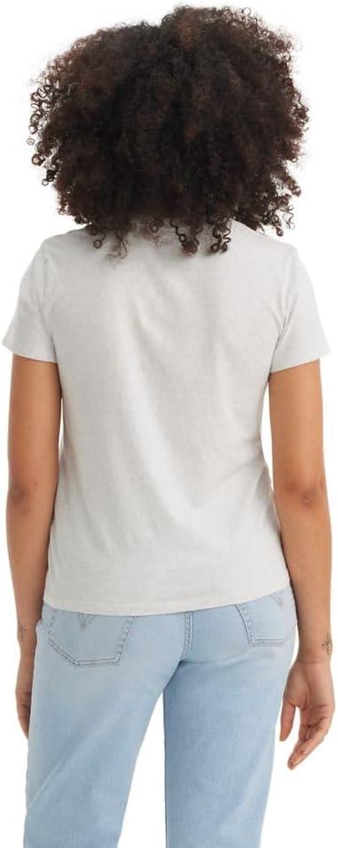 imageLevis Womens Perfect Crewneck Tee Shirt Also Available in PlusIcy Grey Heather Jersey