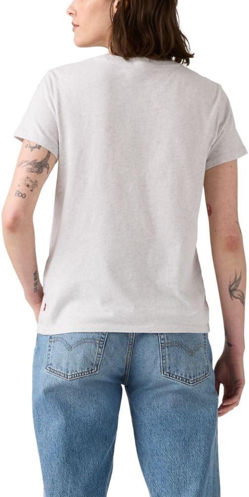imageLevis Womens Perfect Crewneck Tee Shirt Also Available in PlusMoody Cowboy Hat Orbit Heather