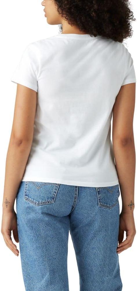 imageLevis Womens Perfect Crewneck Tee Shirt Also Available in PlusMotel Bright White