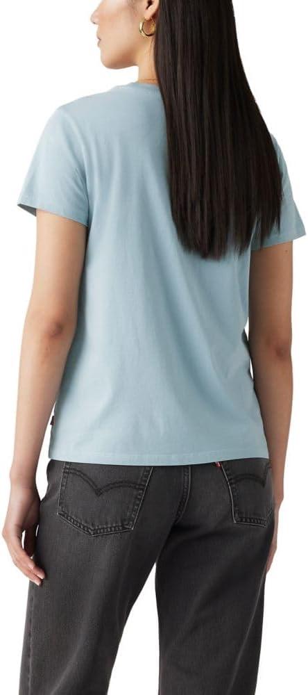 imageLevis Womens Perfect Crewneck Tee Shirt Also Available in PlusMountain Stripe Sun Arona