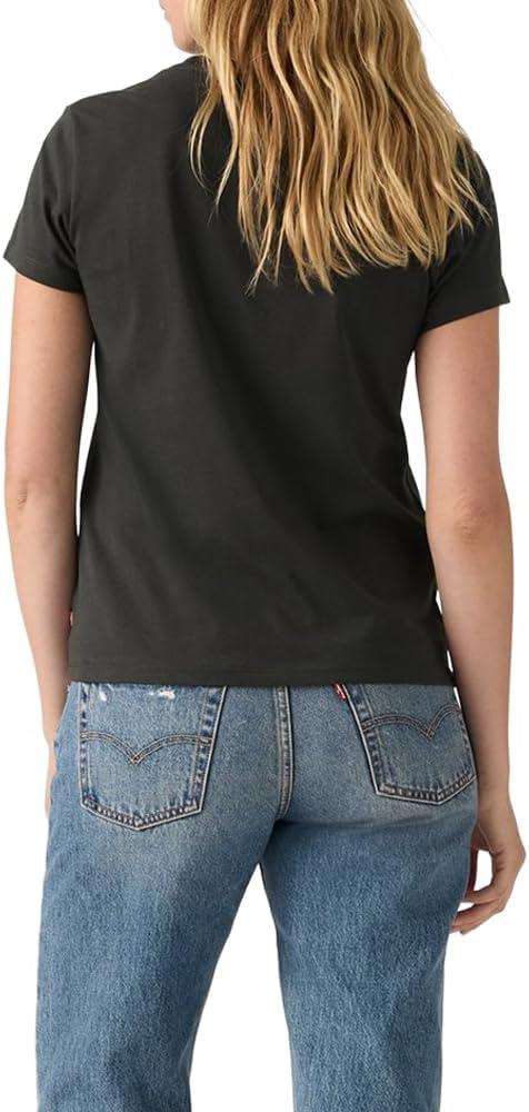 imageLevis Womens Perfect Crewneck Tee Shirt Also Available in PlusNew Disco Cherries Pirate Black