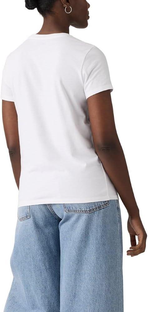 imageLevis Womens Perfect Crewneck Tee Shirt Also Available in PlusNew Rhinestone Sporty Levis Bright White