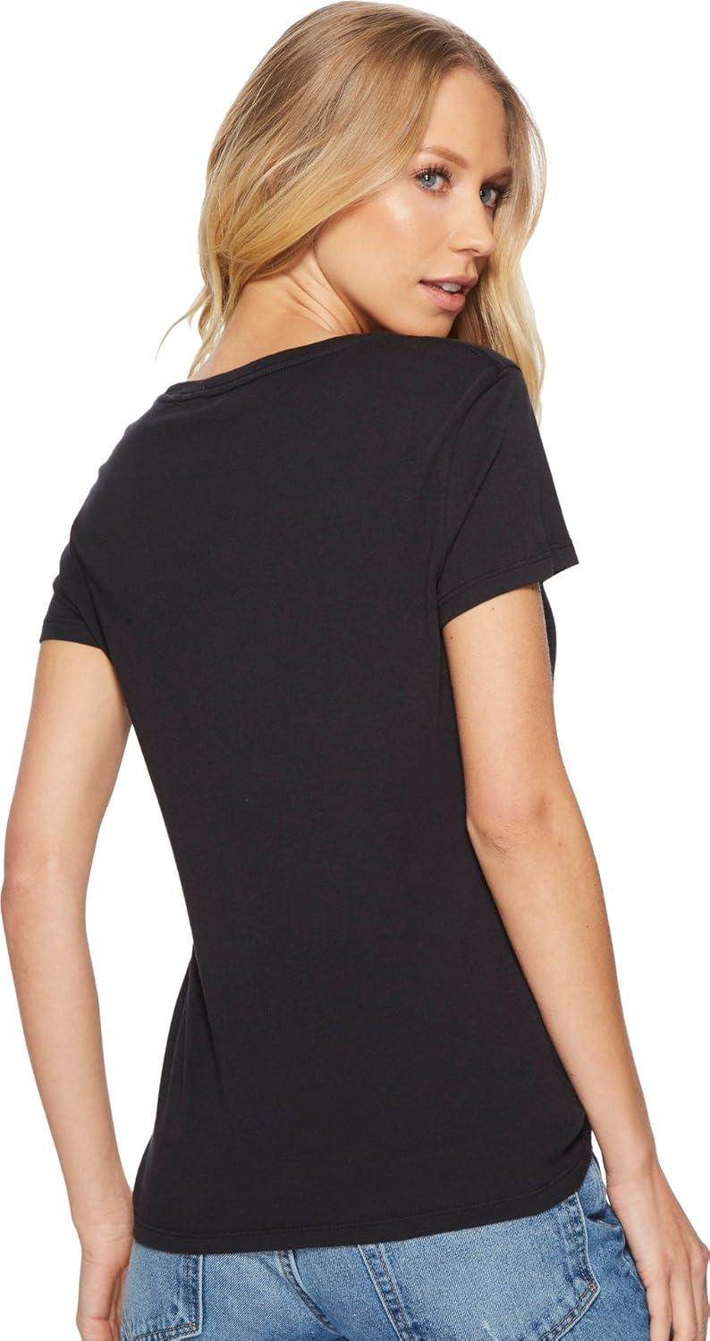 imageLevis Womens Perfect Crewneck Tee Shirt Also Available in PlusRoll Tee Caviar