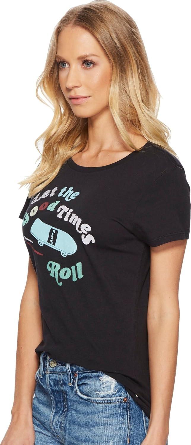 imageLevis Womens Perfect Crewneck Tee Shirt Also Available in PlusRoll Tee Caviar