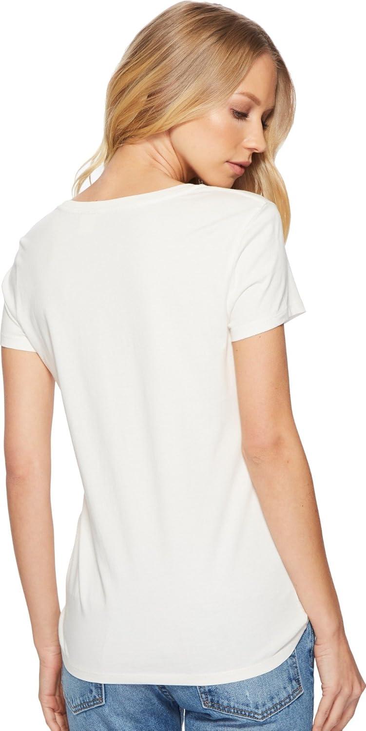 imageLevis Womens Perfect Crewneck Tee Shirt Also Available in PlusSimple Sunset Cloud Dancer