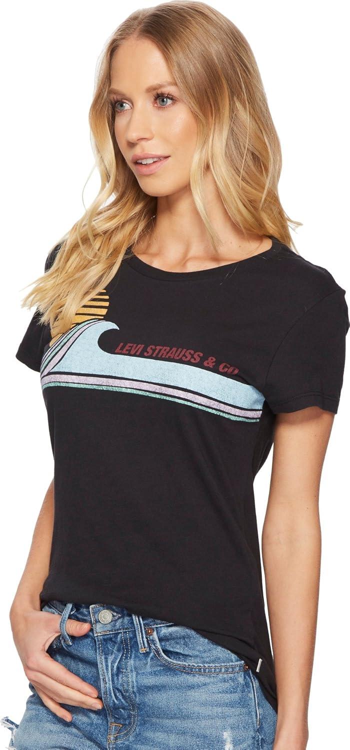 imageLevis Womens Perfect Crewneck Tee Shirt Also Available in PlusWave Caviar