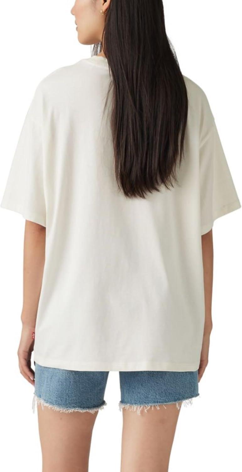 imageLevis Womens Perfect Graphic Tee ShirtAmericana Desert Scene Egret