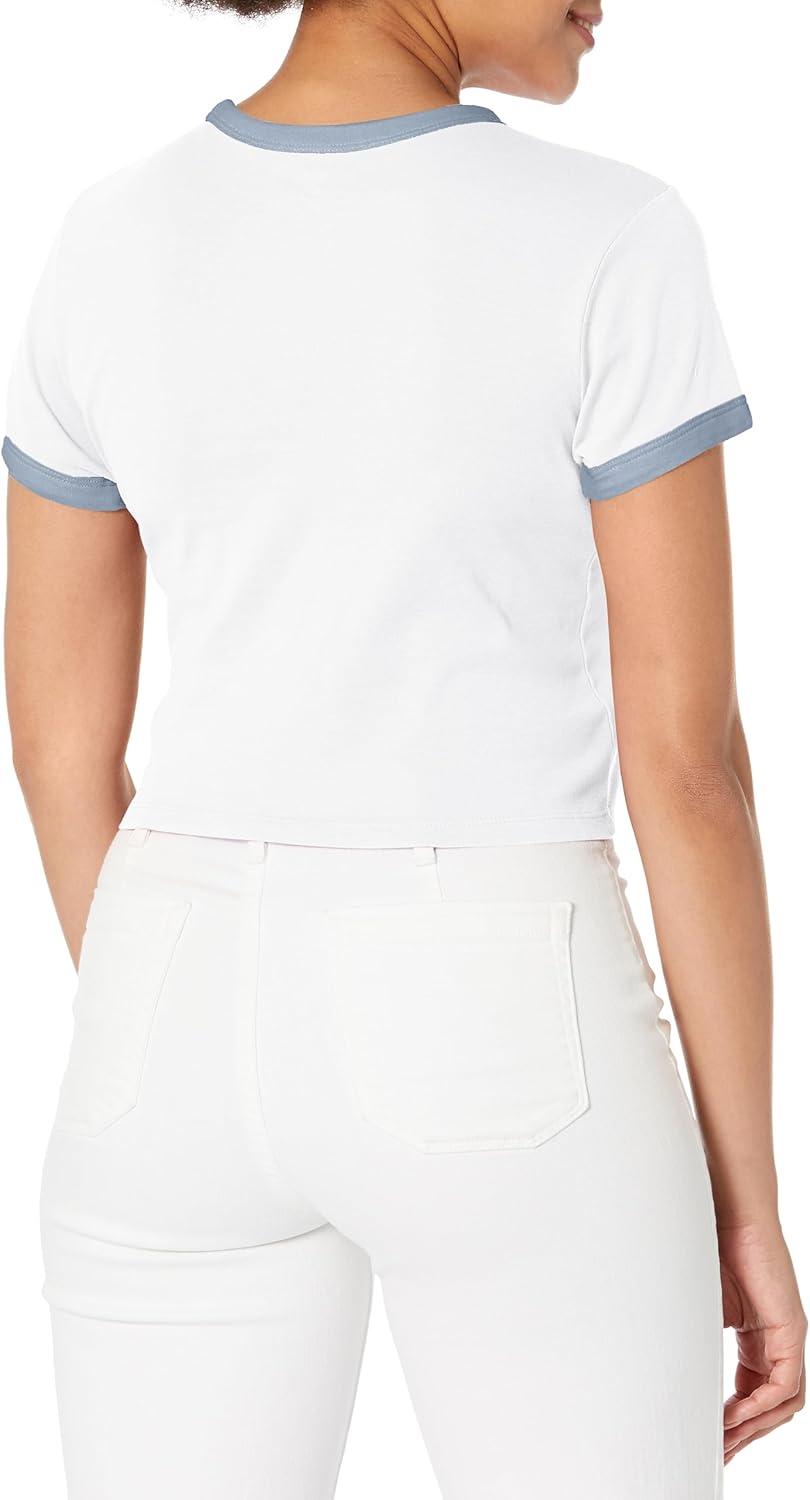 imageLevis Womens Perfect Graphic Tee ShirtHarper Geo Batwing Bright White