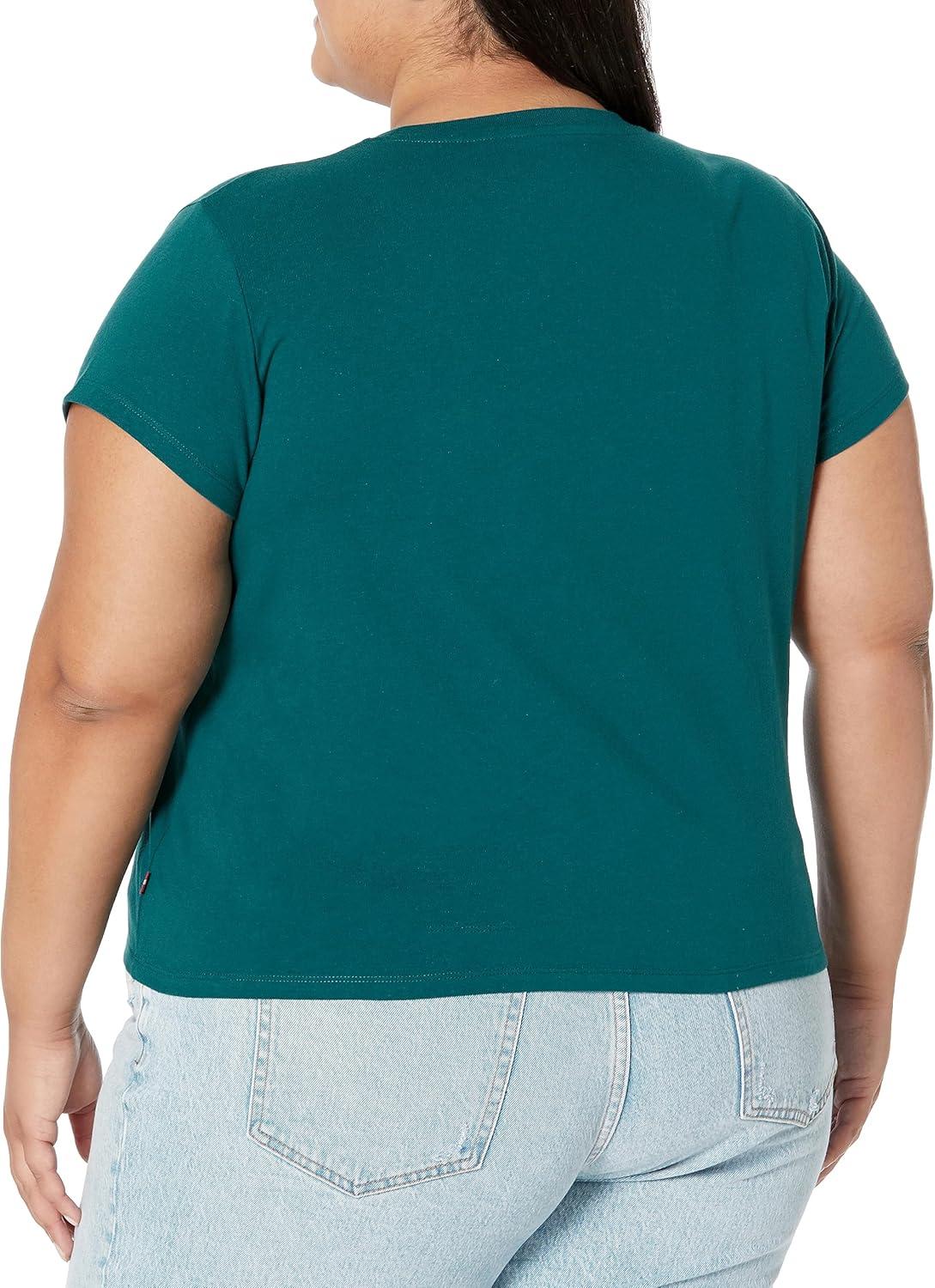 imageLevis Womens Perfect Graphic Tee ShirtMountain Top Deep Teal