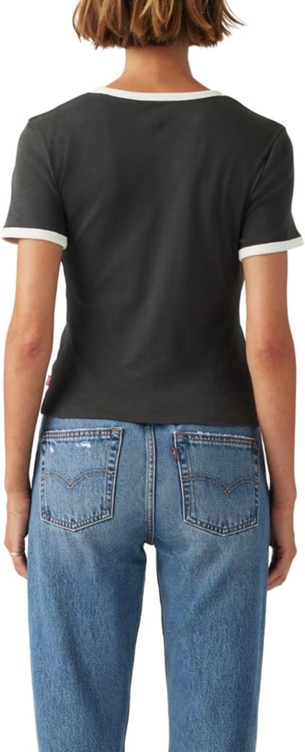 imageLevis Womens Perfect Graphic Tee ShirtPirate Black