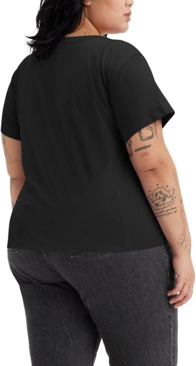 imageLevis Womens Perfect VNeck TShirtNew Caviar